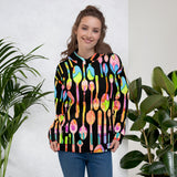 Painted Spoons Print All Over Unisex Hoodie