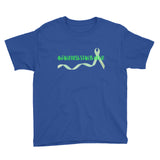 Awareness Starts Here/Green Youth Short Sleeve T-Shirt