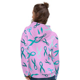 Fierce Fighter Ribbons All Over Print Unisex Hoodie
