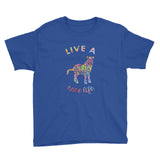 Live A Rare Life Paint Print Youth Short Sleeve T-Shirt