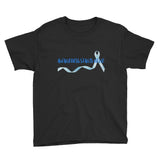 Awareness Starts Here/Blue Youth Short Sleeve T-Shirt