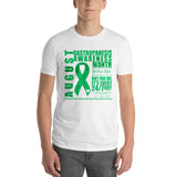 August Gastroparesis Awareness Month/WARRIOR Tie Dye Print Short-Sleeve T-Shirt