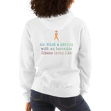Two Sided I Am What A Person With An Invisible Illness Looks Like/Orange Ribbon Unisex Hoodie
