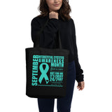 September Interstitial Cystitis Awareness/WARRIOR Eco Tote Bag
