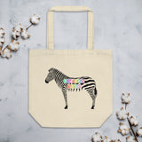 Rare Disease Warrior Zebra Eco Tote Bag