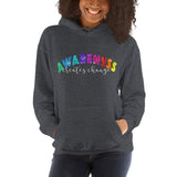 Awareness Creates Change Ribbons Unisex Hoodie
