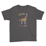 Live A Rare Life Paint Print Youth Short Sleeve T-Shirt