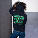 August Gastroparesis Awareness Month/WARRIOR Marble Print Unisex Hoodie