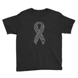 Whimsical Ribbon Youth Short Sleeve T-Shirt