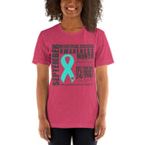Two Sided Facts/September Interstitial Cystitis Awareness Month Short-Sleeve Unisex T-Shirt