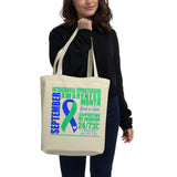 September Intracranial Hypertension Awareness Month/SUPPORTER Eco Tote Bag
