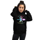 Spoonie University Nap Champ Rainbow Watercolor Print Unisex Hoodie