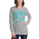 October Dysautonomia Month Watercolor Print Unisex Long Sleeve Tee