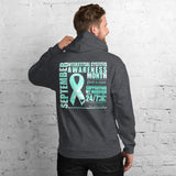 September Interstitial Cystitis Awareness/SUPPORTER Marble Print Unisex Hoodie