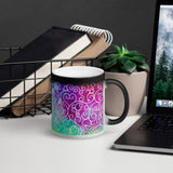 Watercolor Whimsical Awareness Matte Black Magic Mug