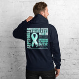 September Interstitial Cystitis Awareness/SUPPORTER Marble Print Unisex Hoodie