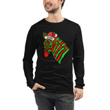 Wild About The Holidays Zebra Unisex Long Sleeve Tee