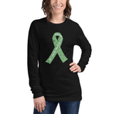 Christmas Cure Ribbon/Green Unisex Long Sleeve Tee