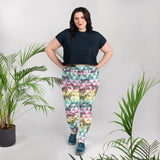 Rainbow Triangle Zebra All-Over Print Plus Size Leggings