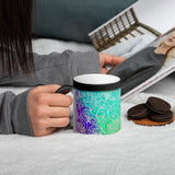 Watercolor Whimsical Awareness Matte Black Magic Mug