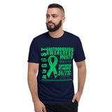 August Gastroparesis Awareness Month/SUPPORTER Tie Dye Print Short-Sleeve T-Shirt