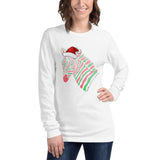Tis The Season To Sparkle Zebra Unisex Long Sleeve Tee