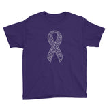 Whimsical Ribbon Youth Short Sleeve T-Shirt