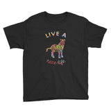 Live A Rare Life Paint Print Youth Short Sleeve T-Shirt