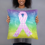 Ribbons on Ribbons/Pink Basic Pillow