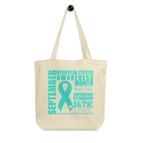 September Interstitial Cystitis Awareness/SUPPORTER Eco Tote Bag