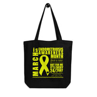 March Endometriosis Awareness Month/WARRIOR Eco Tote Bag