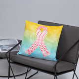 Ribbons on Ribbons/Red Basic Pillow