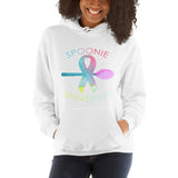 Spoonie University Nap Champ Rainbow Watercolor Print Unisex Hoodie