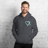 September Interstitial Cystitis Awareness/SUPPORTER Marble Print Unisex Hoodie