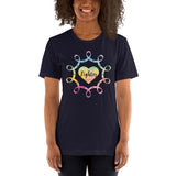 Fighter Awareness Watercolor Ribbons Short-Sleeve Unisex T-Shirt