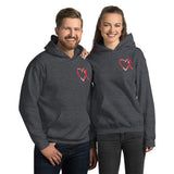 February Marfan Syndrome Awareness Month/SUPPORTER Marble Print Unisex Hoodie