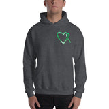 August Gastroparesis Awareness Month/WARRIOR Marble Print Unisex Hoodie