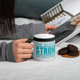 Strongtober Dysautonomia Matte Black Magic Mug
