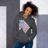 Fight Like A Zebra Rainbow Zentangle Unisex Hoodie