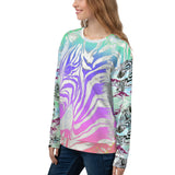 Rainbow Aztec Zebras All Over Print Unisex Sweatshirt