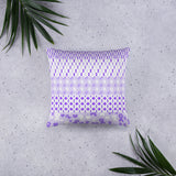 Ribbons on Ribbons/Purple Basic Pillow