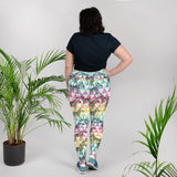 Rainbow Triangle Zebra All-Over Print Plus Size Leggings