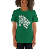 Fight Like A Zebra Zentangle Short-Sleeve Unisex T-Shirt