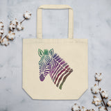 Zebra Head Zentangle Eco Tote Bag
