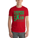 August Gastroparesis Awareness Month/WARRIOR Tie Dye Print Short-Sleeve T-Shirt