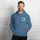 September Interstitial Cystitis Awareness/SUPPORTER Marble Print Unisex Hoodie