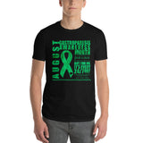 August Gastroparesis Awareness Month/WARRIOR Tie Dye Print Short-Sleeve T-Shirt