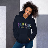 Rare It's Who We Are Rainbow Stripes Unisex Hoodie