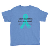 I Wear My Ribbon Loud and Proud/Dysautonomia Youth Short Sleeve T-Shirt