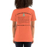 Two Sided Facts/September Interstitial Cystitis Awareness Month Short-Sleeve Unisex T-Shirt